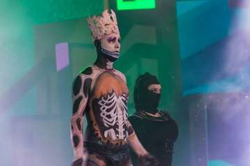 Concurso de maquillaje corporal del Carnaval de Las Palmas de GC (Foto Antonio Rico)
